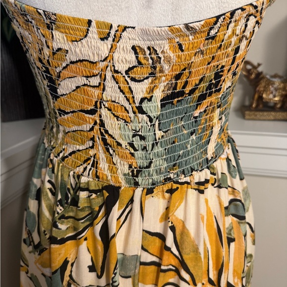 Rewind Tropical Palm Tree Maxi Dress Size XL - Picture 5 of 6